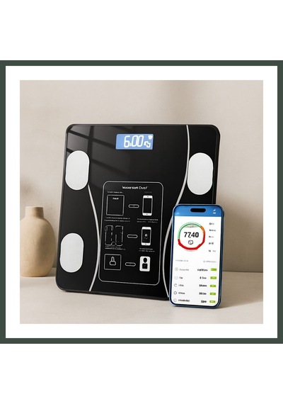 Bezos Vücut Analizli Bluetooth Dijital Baskül 180kg/50g Nhr