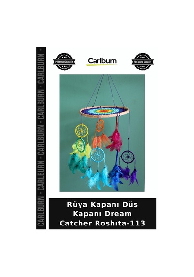 Özel Üretim Dekoratif Hediyelik Duvar Süsü Bohem Rüya Kapanı Düş Kapanı Dream Catcher Roshıta-113