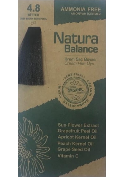 Natura Balance Saç Boyası 4.8 Bitter