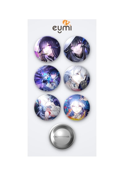 Honkai Star Rail The Dahlia Oyun Ve Yao Guang Oyun 6'lı Metal Rozet Seti 58mm İğneli Buton Çanta Yaka Rozeti Çok Renkli