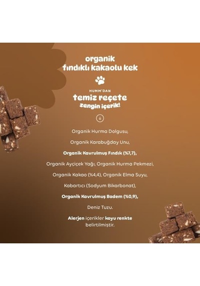 Bezos Organik Fındıklı Kakaolu Vegan Kek 30 Gr Agc