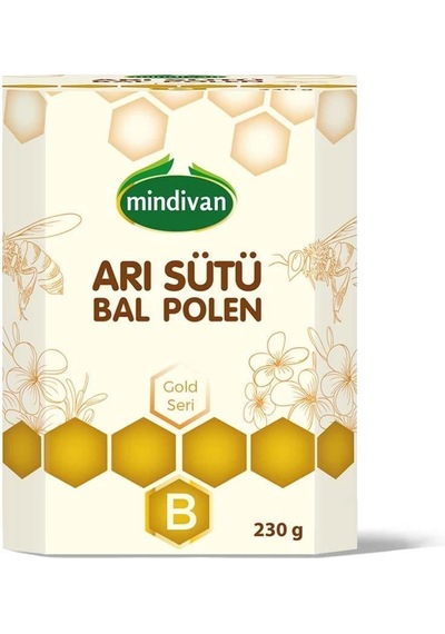 Mindivan Arı Sütü Bal Polen Bebe 230g