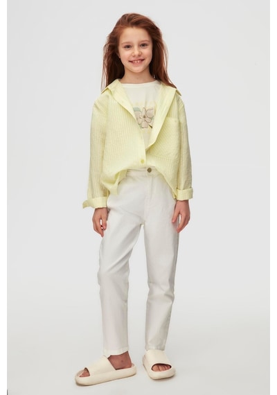Nk Kids Kız Pantolon 25ynk54747 Beyaz