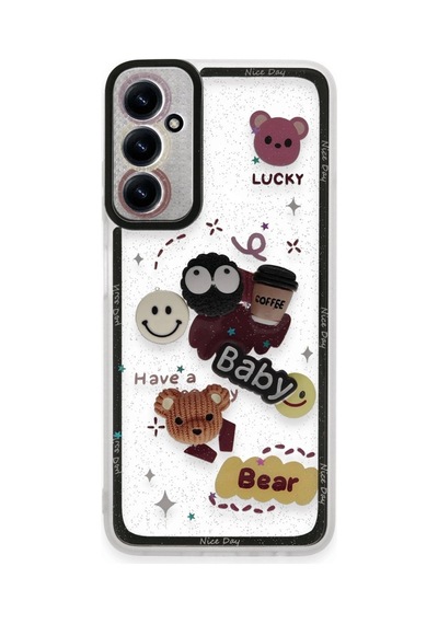 Samsung Galaxy Uyumlu A15 4g Kılıf Sweet Desenli Silikon Kapak - Sarı İtdark2069