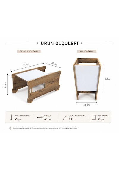 Pema Home %100 Mdf Montessori Çocuk Öğrenme Kulesi Merdiveni Oturaklı Çizim Masası Kahverengi Pema Home %100 Mdf Montessori Çocuk Öğrenme Kulesi Merdiveni Oturaklı Çizim Masası Kahverengi