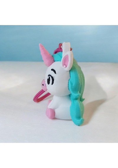 Unicorn Anahtarlık Mavi 3adet Mavi