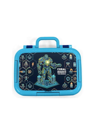 Coral High Kids Lacivert Robot Desenli Paslanmaz Çelik Beslenme Kabı 39146 Lacivert