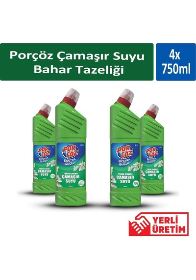 Çamaşır Suyu Bahar Tazeliği 750 Ml X 4 Adet Diğer