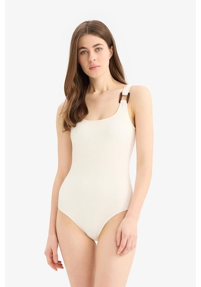 Defacto Regular Fit Bürümcük Mayo-fall İn Love T8005az25smer103 Ekru