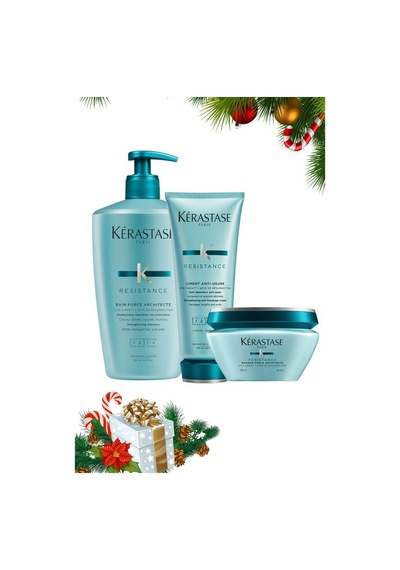 Resistance Bain Force Architecte 1-2 500 Ml + Krem 200 Ml + Maske 200 Ml