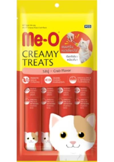 Me-O Creamy Treats Yengeçli Kedi Ödülü 4 x 15 G