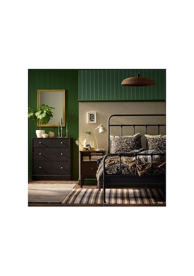 Ikea Brudkrusbär Tek Kişilik Nevresim Takımı 150 X 200 Cm Siyah - Sarı - Kırmızı - Mavi Çok Renkli