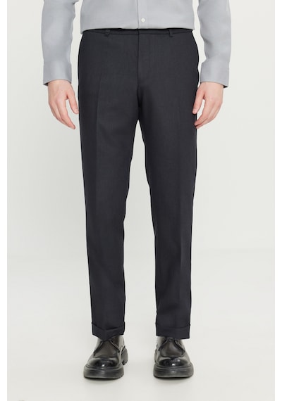 Altınyıldız Classıcs Erkek Antrasıt Slim Fit Dar Kesim Gizli Lasiktli Yan Cepli Esnek Klasik Pantolon Antrasit