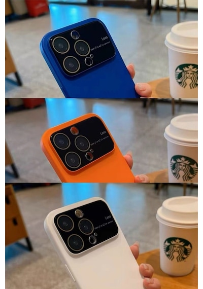 Apple Uyumlu iPhone Akfa 14 Pro Max Super Tt Serisi Şık Telefon Kılıfı Turuncu