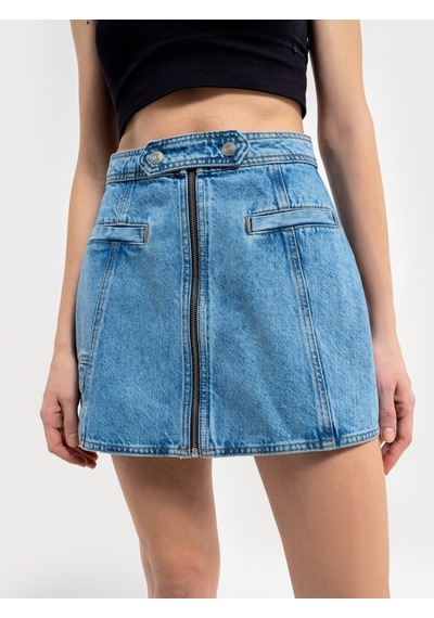 Slim Fit Kadın Etek Lacivert