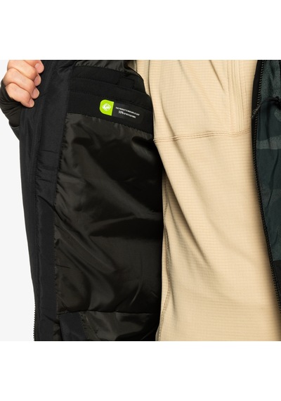 Quiksilver Mission Printed Block Erkek Snowboard Montu Haki