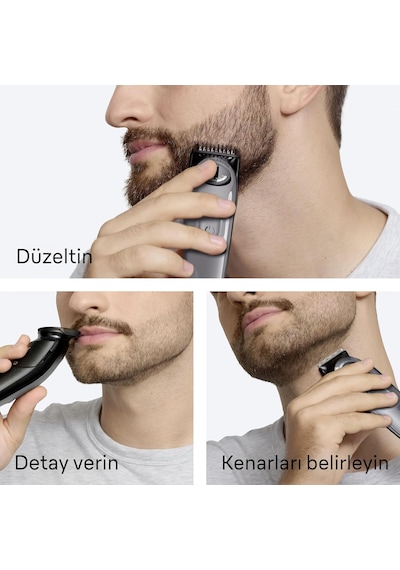 Braun Sakal Düzeltici Series 3, +5 Aksesuar, 40 Uzunluk, Keskin B