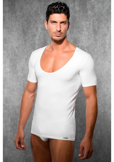 Doreanse Erkek Modal Geniş Yaka Kısa Kollu T Shirt 2520