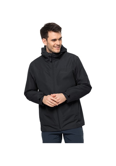 Jack Wolfskin Taubenberg 3ın1 Jacket Mont Siyah