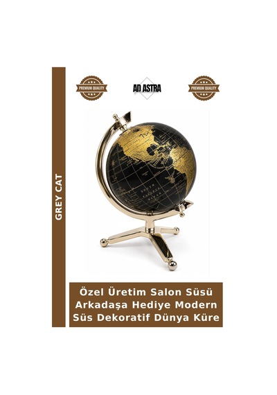 Özel Üretim Salon Süsü Arkadaşa Hediye Modern Süs Dekoratif Dünya Küre