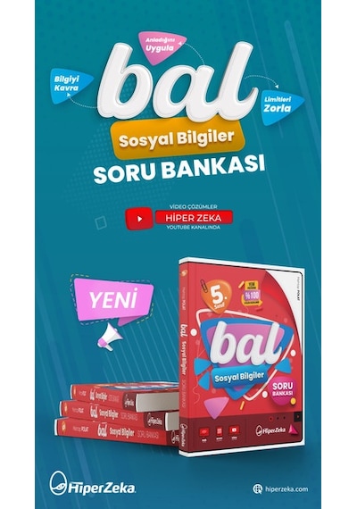 2027 5. Sınıf Bal Sosyal Bilgiler Soru Bankası |Mehtap Polat