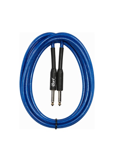 Cort Ca525bl Mavi Gitar Kablo Gürültüsüz 5m Noisless Nude Cable Şeffaf