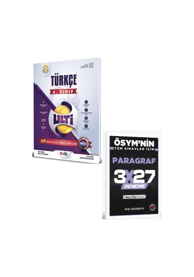 Ulti 2027 6. Sınıf Türkçe Haftalık Ödev Föyleri+ Evp Akademi Paragraf
