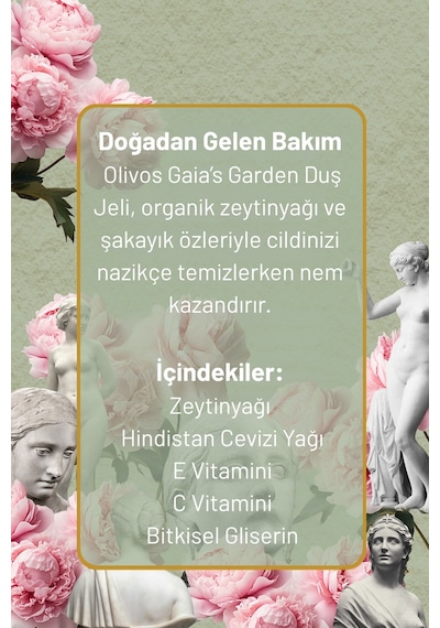 %100 Doğal Şakayık Kokulu Zeytinyağlı Banyo Ve Duş Jeli Kuru Cilt Nemlendirici Ve Besleyici 2 Adet 750 Ml Şakayık
