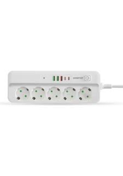 Polosmart Mp21 Akım Korumalı 5'li Priz 3 Usb 2 Typc-c