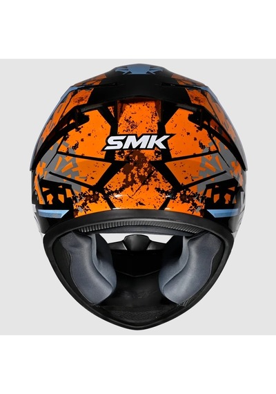 Smk Stellar-s01 Flare Kapalı Kask Gl275 Mavi Turuncu