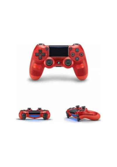 PS4 Uyumlu V2 Gamepad Kol Crystal Red Kırmızı