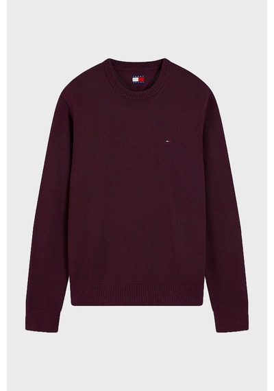 Tommy Jeans Logolu Pamuklu Slim Fit Bisiklet Yaka Örme Kazak Erkek Kazak Dm0dm21787 V11 Bordo Tommy Jeans Logolu Pamuklu Slim Fit Bisiklet Yaka Örme Kazak Erkek Kazak Dm0dm21787 V11 Bordo