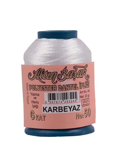 Altınbaşak Oya Ve Dantel İpi 20 Gr - Royaleks - No: K.beyaz Çok Renkli