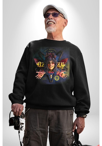 Ozzy Osbourne 80'ler Albüm Unisex Siyah Sweatshirt Siyah