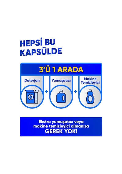 Ice Fresh Çamaşır Makinesi Deterjanı Hepsi Bir Arada Kapsülü 22 Yıkama Beyazlar Ve Renkliler Yerli Üretim 100 ML