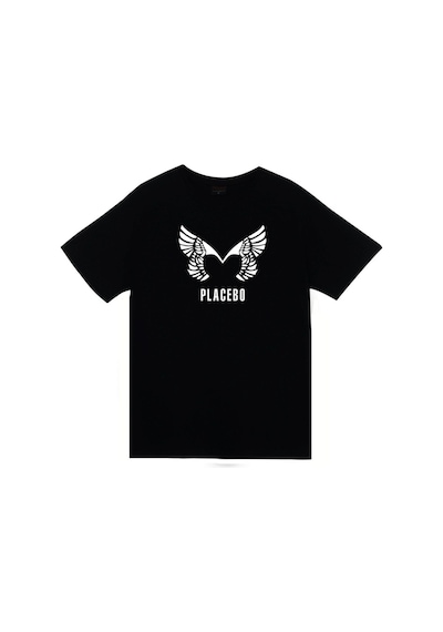 Stoned&Fame Placebo Baskılı T-shirt SIYAH