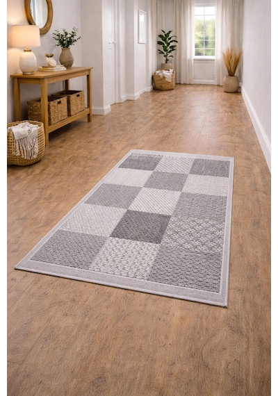 Merinos Rs Sisal 79269-096 Özel Kesme Halı Gri Çok Renkli