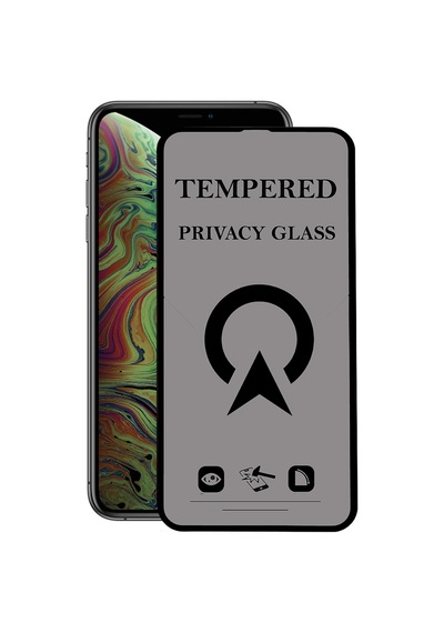 Apple Uyumlu   iPhone XS Max ile Tam Kaplayan Hayalet Privacy Temperli Cam Ekran Koruycu