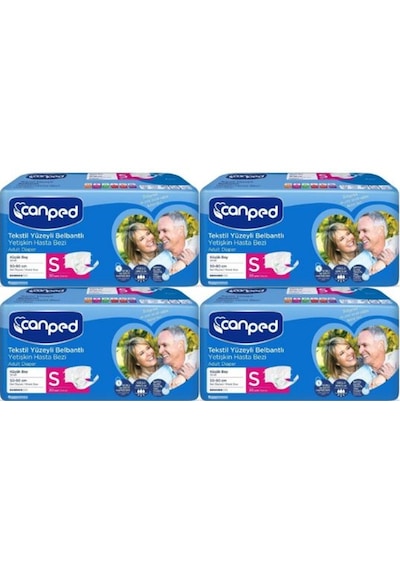 Canped Belbantlı Tekstil Yüzey Small Hasta Bezi 120 Adet S