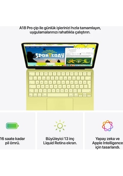 Apple MacBook Neo MHFD4TU/A A18 Pro 8 GB 256 GB SSD 13" macOS Dizüstü Bilgisayar
