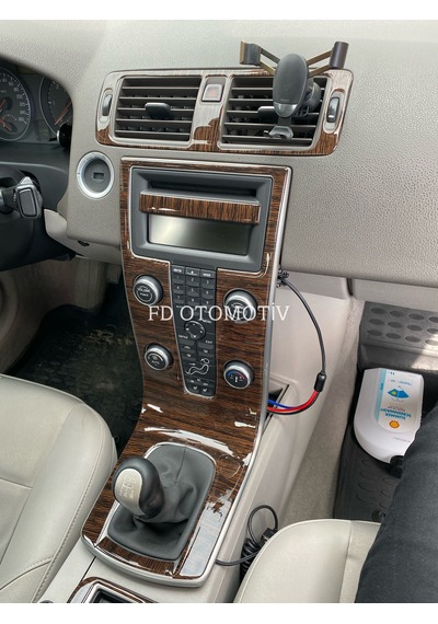 Volvo S40 ( Koyu Meşe Full Set ) Konsol Maun Kaplama