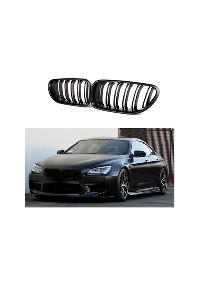 Bmw 6 Serisi F06 M6 Çift Tırnak Böbrek 2012 2018 Parlak Siyah
