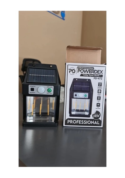 Powerdex Pd-472 Professional Solar Kamp Ve Enerji Masa Lambası Siyah