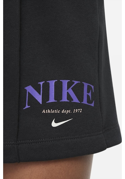 Nike Sportswear Girls Shorts Black Pamuklu Kız Çocuk Şortu Siyah Siyah