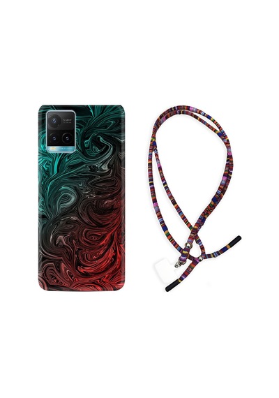Vivo Y32 Kılıf Rasta Boyun Askılı Curl 1850