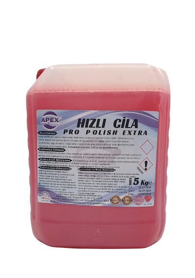 Hızlı Cila 5 Lt - Oto Yıkama Sonrası Parlaklık İçin Hızlı Cila