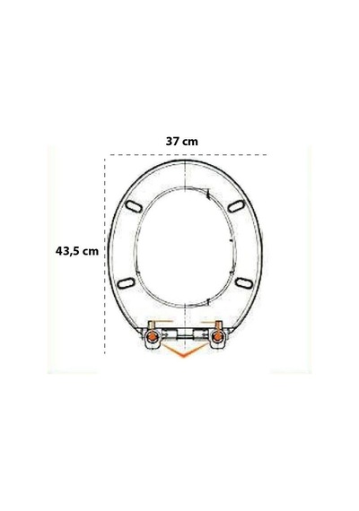 Çelik Ayna Hasır Desenli Kırılmaz Klozet Kapağı-710