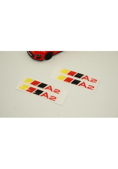 Audi A2 Logo Motor Kapağı Damla Silikon Plaka Logo Arma Amblem Ye