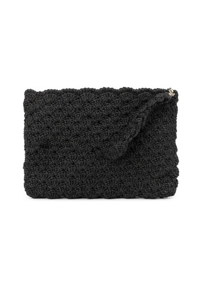 Execanta El Çanta Kağıt İp Örme 27x16x17 Siyah