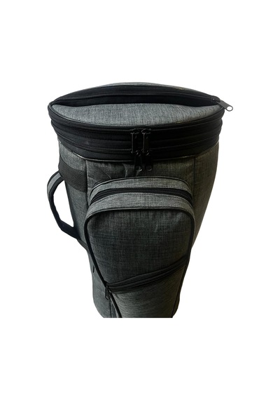 Darbuka Kılıfı Gri Keten Soft Case Profesyonel Kalın Çanta